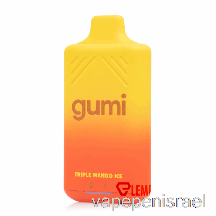 חד פעמי Vape Israel Gumi Bar 8000 חד פעמי טריפל מנגו קרח